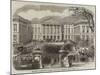 The House of Representatives, Brussels, King Leopold Proceeding to Open the Session of 1863-4-null-Mounted Giclee Print