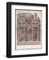 The House of Sleep, 1731 (Engraving)-Bernard Picart-Framed Premium Giclee Print