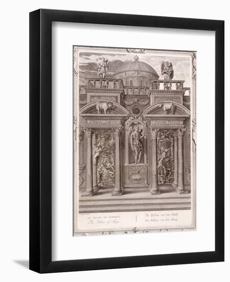 The House of Sleep, 1731 (Engraving)-Bernard Picart-Framed Premium Giclee Print