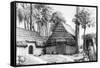 The House of the Chief, Kalaimoku, 1819-Alphonse Pellion-Framed Stretched Canvas