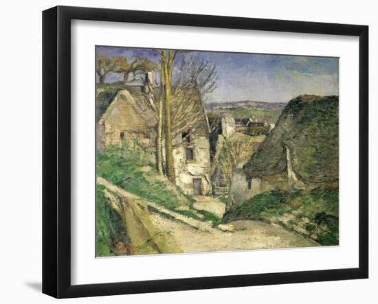 The House of the Hanged Man, Auvers-Sur-Oise, 1873-Paul Cézanne-Framed Giclee Print