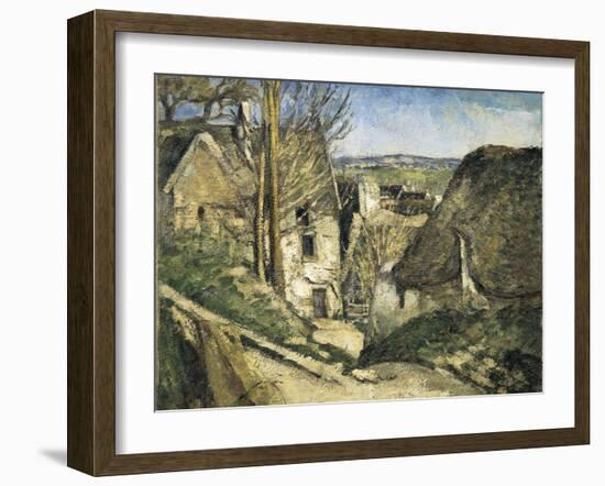 The House of the Hanged Man, Auvers-Sur-Oise-Paul Cézanne-Framed Art Print