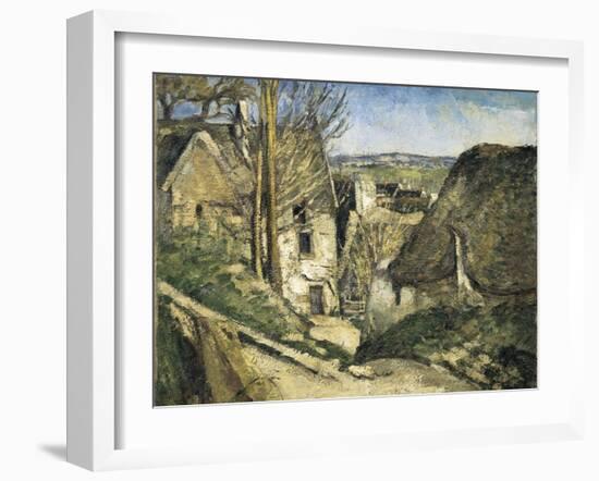 The House of the Hanged Man, Auvers-Sur-Oise-Paul Cézanne-Framed Art Print