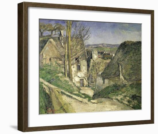The House of the Hanged Man-Paul Cézanne-Framed Premium Giclee Print