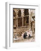 The House of the Qadi (Beit El-Qad), Cairo, Egypt, 1928-Louis Cabanes-Framed Giclee Print