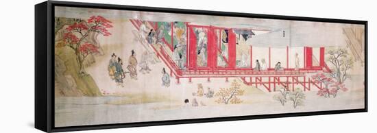 The House of the Shogun-Japanese School-Framed Stretched Canvas