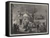 The House on Fire on Christmas Eve-John Williamson-Framed Stretched Canvas