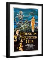 The House on Haunted Hill, Vincent Price, 1959-null-Framed Art Print