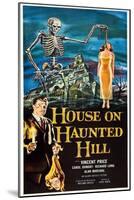 The House on Haunted Hill, Vincent Price, 1959-null-Mounted Art Print