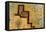 The House on the Hill-Paul Klee-Framed Stretched Canvas
