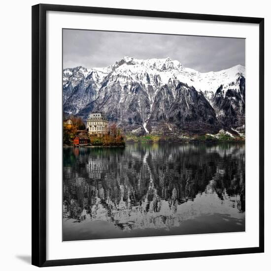 The House on the Lake-Philippe Sainte-Laudy-Framed Photographic Print