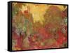 The House Seen from the Rose Garden, 1922-24-Claude Monet-Framed Stretched Canvas