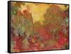 The House Seen from the Rose Garden, 1922-24-Claude Monet-Framed Stretched Canvas