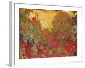 The House Seen from the Rose Garden, 1922-24-Claude Monet-Framed Giclee Print