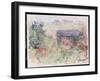 The House Through the Roses, C.1925-26-Claude Monet-Framed Giclee Print