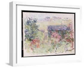 The House Through the Roses, C.1925-26-Claude Monet-Framed Giclee Print