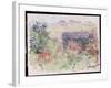 The House Through the Roses, C.1925-26-Claude Monet-Framed Giclee Print