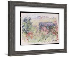 The House Through the Roses, C.1925-26-Claude Monet-Framed Giclee Print