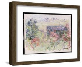 The House Through the Roses, C.1925-26-Claude Monet-Framed Giclee Print