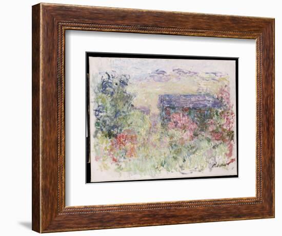 The House Through the Roses, C.1925-26-Claude Monet-Framed Giclee Print