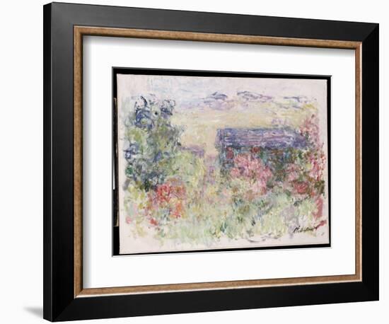 The House Through the Roses, C.1925-26-Claude Monet-Framed Giclee Print