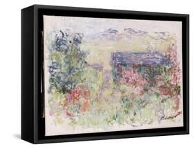 The House Through the Roses, C.1925-26-Claude Monet-Framed Stretched Canvas