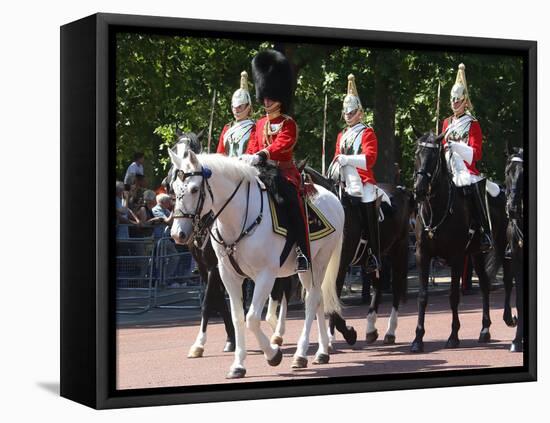 The Household Cavalry at Trooping the Colour parade-Associated Newspapers-Framed Stretched Canvas