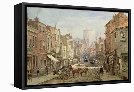 The Household Cavalry in Peascod Street, Windsor-Louise J. Rayner-Framed Stretched Canvas