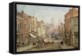 The Household Cavalry in Peascod Street, Windsor-Louise J. Rayner-Framed Stretched Canvas