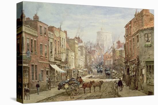 The Household Cavalry in Peascod Street, Windsor-Louise J. Rayner-Stretched Canvas