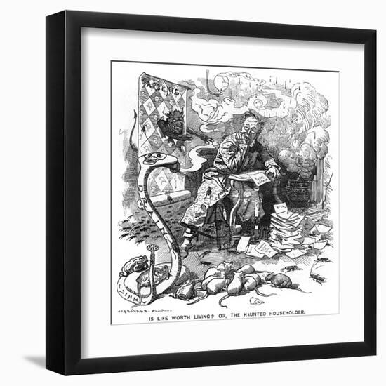 The Householder's Foes-Linley Sambourne-Framed Art Print