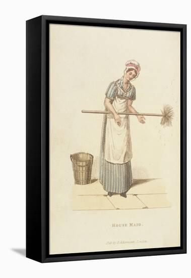 The Housemaid from 'The World in Miniature', 1827-William Henry Pyne-Framed Stretched Canvas