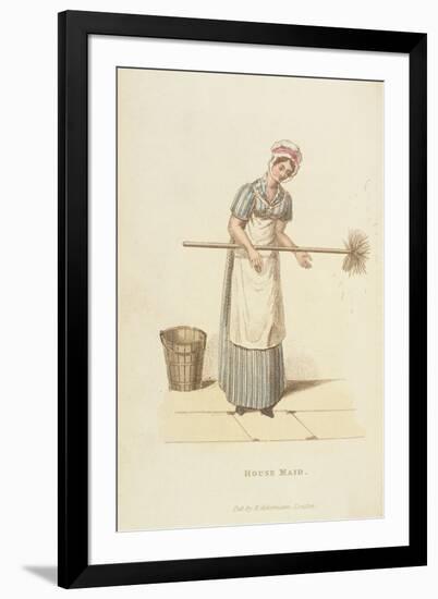 The Housemaid from 'The World in Miniature', 1827-William Henry Pyne-Framed Giclee Print