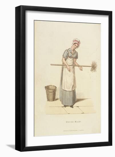 The Housemaid from 'The World in Miniature', 1827-William Henry Pyne-Framed Giclee Print