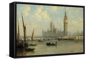 The Houses of Parliament, 1844-George the Elder Chambers-Framed Stretched Canvas