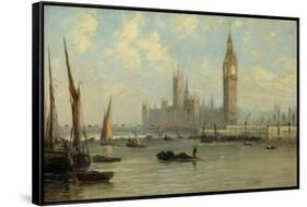 The Houses of Parliament, 1844-George the Elder Chambers-Framed Stretched Canvas