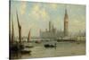 The Houses of Parliament, 1844-George the Elder Chambers-Stretched Canvas