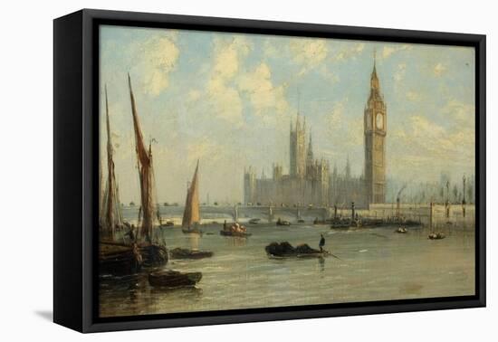 The Houses of Parliament, 1844-George the Elder Chambers-Framed Stretched Canvas