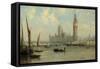 The Houses of Parliament, 1844-George the Elder Chambers-Framed Stretched Canvas