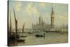 The Houses of Parliament, 1844-George the Elder Chambers-Stretched Canvas