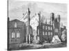 The Houses of Parliament after the Fire in 1834,-null-Stretched Canvas