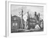 The Houses of Parliament after the Fire in 1834,-null-Framed Giclee Print