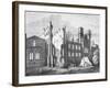 The Houses of Parliament after the Fire in 1834,-null-Framed Giclee Print