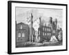 The Houses of Parliament after the Fire in 1834,-null-Framed Giclee Print