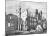 The Houses of Parliament after the Fire in 1834,-null-Mounted Giclee Print