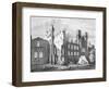 The Houses of Parliament after the Fire in 1834,-null-Framed Giclee Print