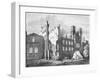 The Houses of Parliament after the Fire in 1834,-null-Framed Giclee Print