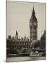 The Houses of Parliament and Big Ben - Hungerford Bridge and River Thames - City of London - UK-Philippe Hugonnard-Mounted Photographic Print