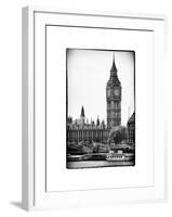 The Houses of Parliament and Big Ben - Hungerford Bridge and River Thames - City of London - UK-Philippe Hugonnard-Framed Photographic Print