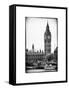 The Houses of Parliament and Big Ben - Hungerford Bridge and River Thames - City of London - UK-Philippe Hugonnard-Framed Stretched Canvas